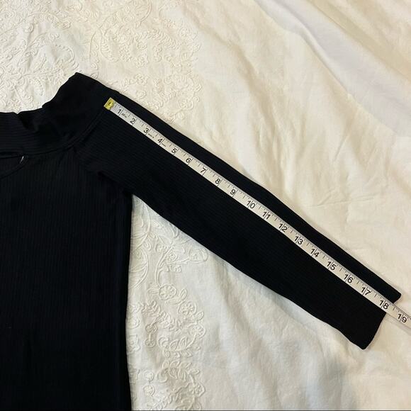 Maurice’s Black Ribbed Midi Dress size M - Picture 10 of 12